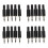 20 X Black Plastic 3.5mm Male Mono Plug Jack Audio Adapter Connector 1