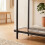 Console table with two smoked glass shelves, 80 cm wide - ORA 8