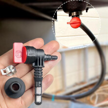 2 Pack 90 Degree Fuel Gas Shut Off Valve, with Grommet Clamp for 25 462 03-S for Rotary 13116 for Briggs