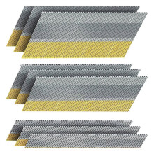 15 Gauge da Angled Finish Nails, 34-Degree, 1200-Pack Assorted Galvanized Project Pack for Angled Nailer Guns