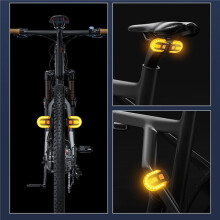 LED Bicycle Remote Control Turn Signal Taillight Waterproof Bike Warning Lamp for Outdoor Cycling Accessories