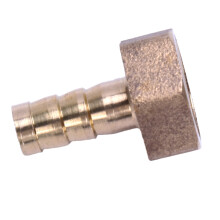 2X Gold Messinganschluss 10 mm Schlauchstutzen 1/2 Zoll Npt Innengewinde, Gerader Anschluss