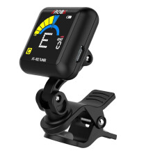 AROMA AT-102 Rechargeable Clip- Guitar Tuner Color Screen with Built-in Battery USB Cable for Chromatic Guitar Bass Ukulele