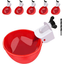 Automatic Chicken Waterer Cups, 10 Pcs Large Chicken Watering Cups, Tee Fittings Poultry Feeder Cups for Chicken,