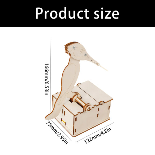 Creative Educational Pecker Wooden Toothpick Holder Craft Set 2