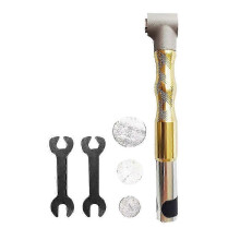 (Gold) Compact Electric Grinder Mill, 90 Elbow Multifunction Polishing Machine with 3mm Collet