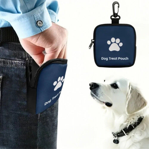 Practical Dog Snacks Keepers Treats Bag with Zippered-Black 2
