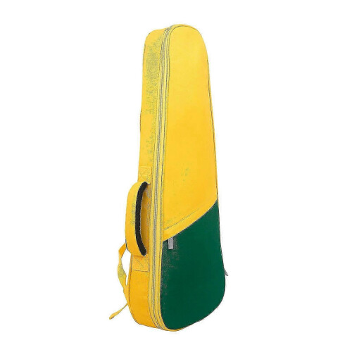 (Yellow) Durable Cotton Ukulele Case Backpack - 23-Inch Fit with Thick Protective Padding