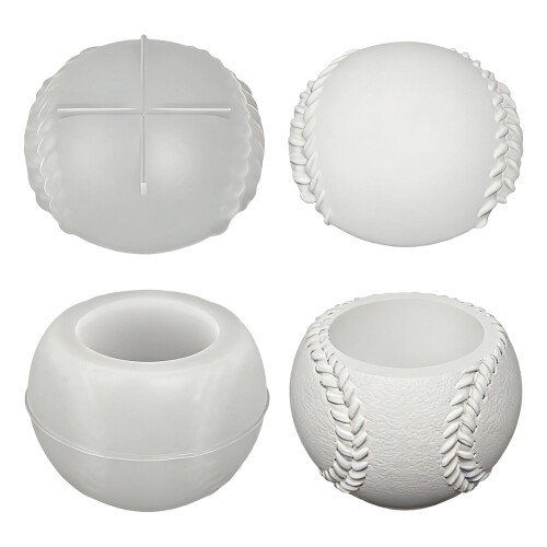 Multipurpose Baseball Shape Silicone Candle Molds For-A 1