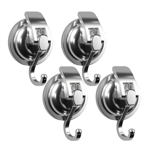 Heavy Duty Suction Cup Hooks - Vacuum Suction Shower Hooks for Bathroom, Kitchen, Window, Glass