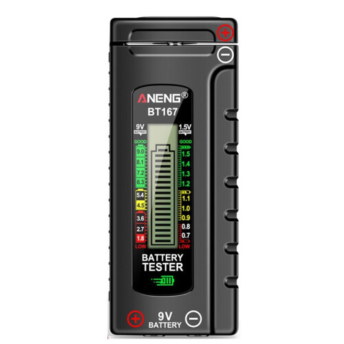 ANENG BT167 Battery Level Detector Multifunctional Quickly Measure Battery Level ABS Plastic Precise Measurements Tester Tools