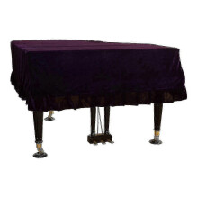 (purple, 150 to 160CM) Grand piano dust cover, velvet non-stick ash gray