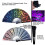 Reflective Colorful Hand Fan Dancing Foldable-Colorful dots 6