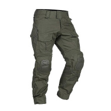 (Army green, L) Tactical Cargo Pants with Knee Pads compatible with Men, Multicam Combat Work Trousers
