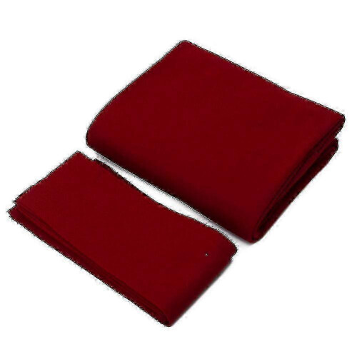 (Red, 9ft) Professional-Grade Felt compatible with Hotel Pool Tables, 7 8 9ft Replacement Cloth