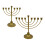 Hanukkah Menorah Candle Stand Metal Candelabrum Modern Multi-2 4