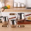 Large Capacity Milk Steaming Cup with Ergonomic-beech 600 7