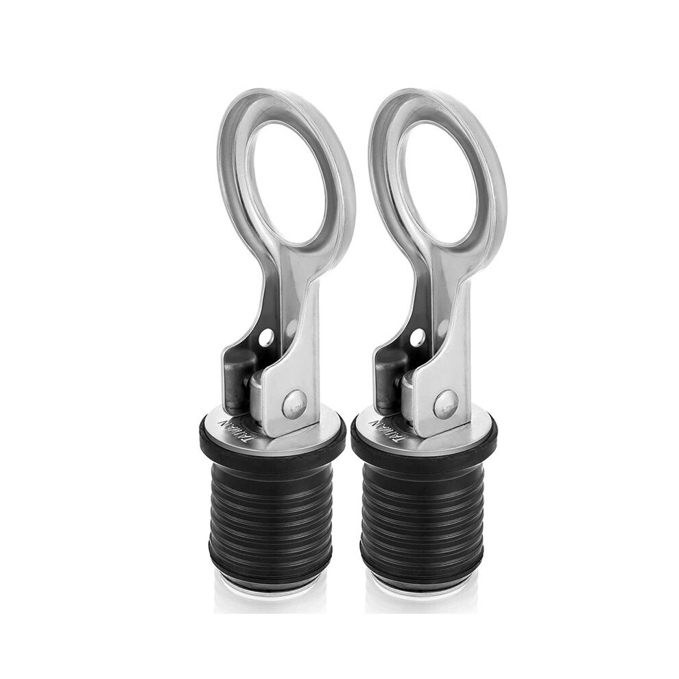 2Pcs Boat Plugs Snap Handle Drain Plug For 1 Inch Diameter Marine Boat Drain Twist Plug Marine Boat Rubber Plug 6031995426616