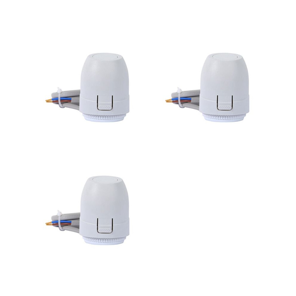 3X Floor Heating Valve Nc Ac 230V Electric Thermal Actuator Manifold For Underfloor Heating Thermostat 4712167463708