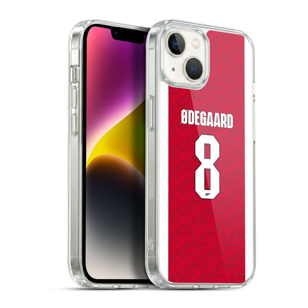 Photos - Case Head  Designs Officially Licensed Arsenal FC /26 PLAYERS HOME KIT Martin Ãdegaard Soft Gel  for Apple iPhone 14 2025