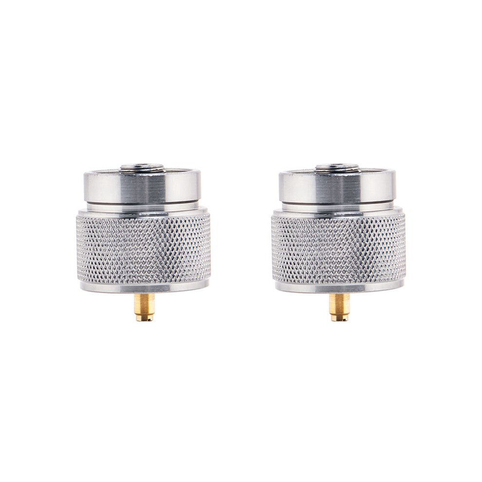 2X Camping Stove Adapter 1Lb Propane Small Tank Input And A Lindal Valve En417 Output Cylinder Lpg Canister Convert 4713114525470