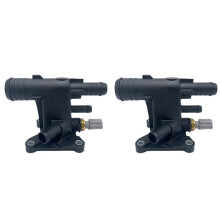2X Car Coolant Hose Connector for FOCUS MONDEO S-MAX Thermostat CJ5Z8K556A CJ5E8K556BB