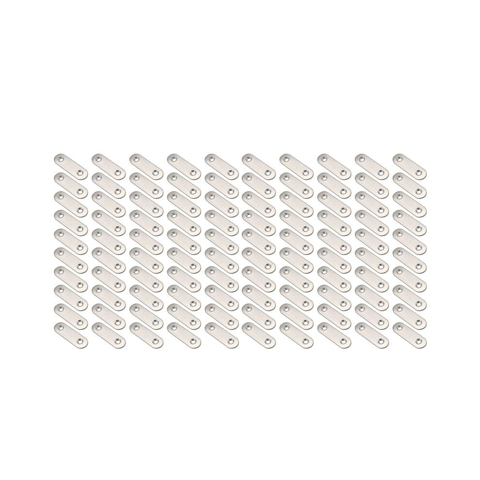 50Mmx16mm Straight Repair Joining Mending Flat Plate Bracket 100Pcs 6031353695432