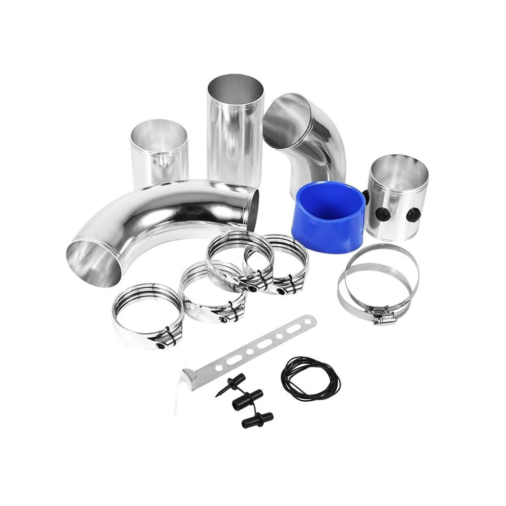 Car Modification 76Mm Universal Intake Pipe Kit 5 Section Multifunctional Air Intake Combination Cold Air Aluminum Tube Light 4711253299429