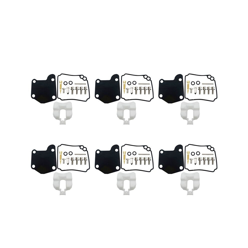 6X 63V-W0093-00 Boat Motor Carburetor Repair Kit For 2-Stroke 9.9Hp 15Hp Outboard Engine 6033677642475