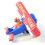 SCHYLLING TIN PLATE LOOPING PLANE CLOCKWORK MECHANICAL WIND UP BI-PLANE BOXED 1