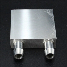 4X Aluminium Wasserkühlblock 40X40X12mm Kühler für Computer CPU Kühler