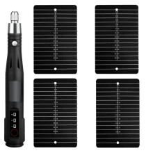 Elektrisches Vierplatten-Gravierset - Feuer, Korrosion und Rost Alle Software- und Hardware-Geldbörsen