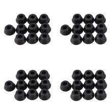 40 Pcs 21mm x 10mm Conical Recessed Rubber Feet Bumpers Pads Black