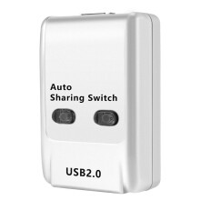 FJGEAR USB 2.0 Auto Sharing  2 Port HUB Adapter Switcher for 2 PC Printer USB  Devices Support Windows