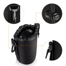 4PCS Camera Case Lens Pouch Set Lens Case Klein Mittel Groß und Extra Groß für DSLR Camera Lens Bag Pouch StoßFest
