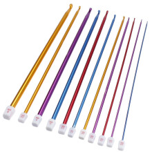 11 pc 10.6 "multicolore in alluminio TUNISINA AFGHANO uncinetto maglia Aghi Set 2-8mm