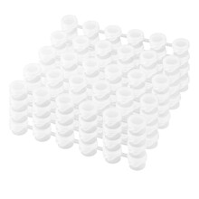 25 Strips Empty Paint Pots Strips Clear Storage Containers Painting Arts Crafts Supplies for Classrooms Schools