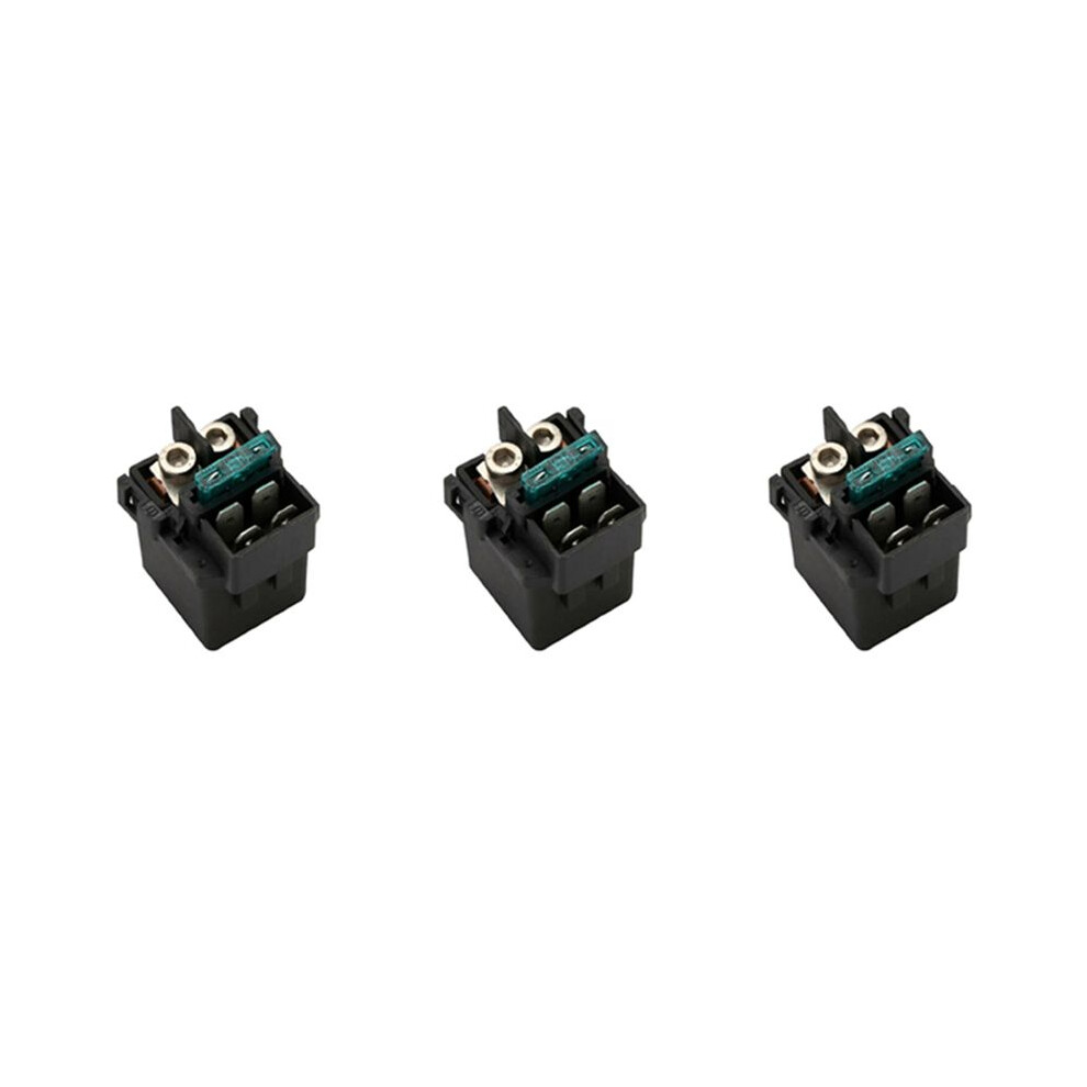 3X Cru Relay Solenoid For Cbr1000 Shadow Vt 1100 Vtx St 1300 Cb750sc Black 6032965849718