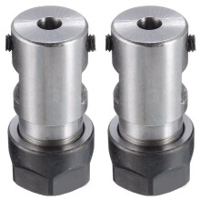 2X Halter Gerades Schaft Futter Werkzeug 35 mm CNC Metall Bearbeitung Verlängerung Fräsen C16-ER11-35L 5 mm Muttern Ersatz