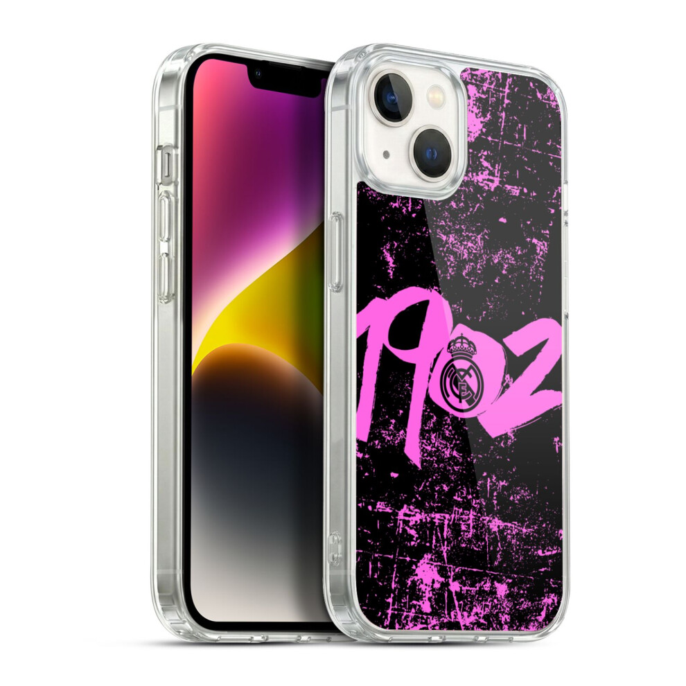 Head Case Designs Officially Licensed Real Madrid Cf Urban 1902 Soft Gel Case For Apple Iphone 14 Plus Pink 5063291273589