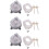 3X Pressostato Differenziale Aria 20-200Pa Interruttore Aria Micro-Pressione Regolabile 1