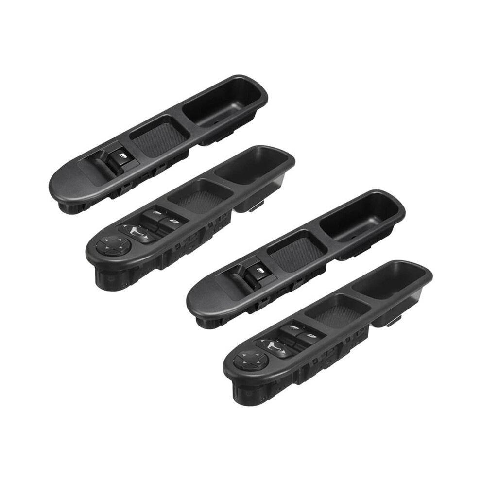 4Pcs Driver Side + Passenger Side Electric Power Window Control For 207 2007-2015 6554Qc 6490Hq 6554Hj 4714031731357