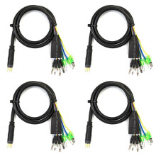 4 Stücke 60cm E-Bike 9Pin Motor Konvertieren Verlängerungs Kabel Kabel Wasserdichter Stecker für Bafang Vorder Rad Hinter Rad Naben Motoren