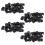 80Pcs AC 125V 250V 5A SPDT 3-Pin Momentary Plastic Micro Limit  Black+Silver 1