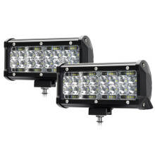Barre Lumineuse LED de 7 Pouces, 120 W 12 000 Lm, Lampes de Travail, Faisceau Combiné D'Inondation, Feux Antibrouillard Hors Route, 2 Pièces