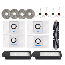For Deebot X1 OMNI/TURBO,T10 OMNI/TURBO/X1S PRO,Main Side Brush,Hepa Filter, Mop Rag Dust Bags Mop Cloths Parts