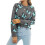 Damen Lässiger Strickpullover mit Schmetterlingsdruck, Langarm, Rundhalsausschnitt Grau XL 1