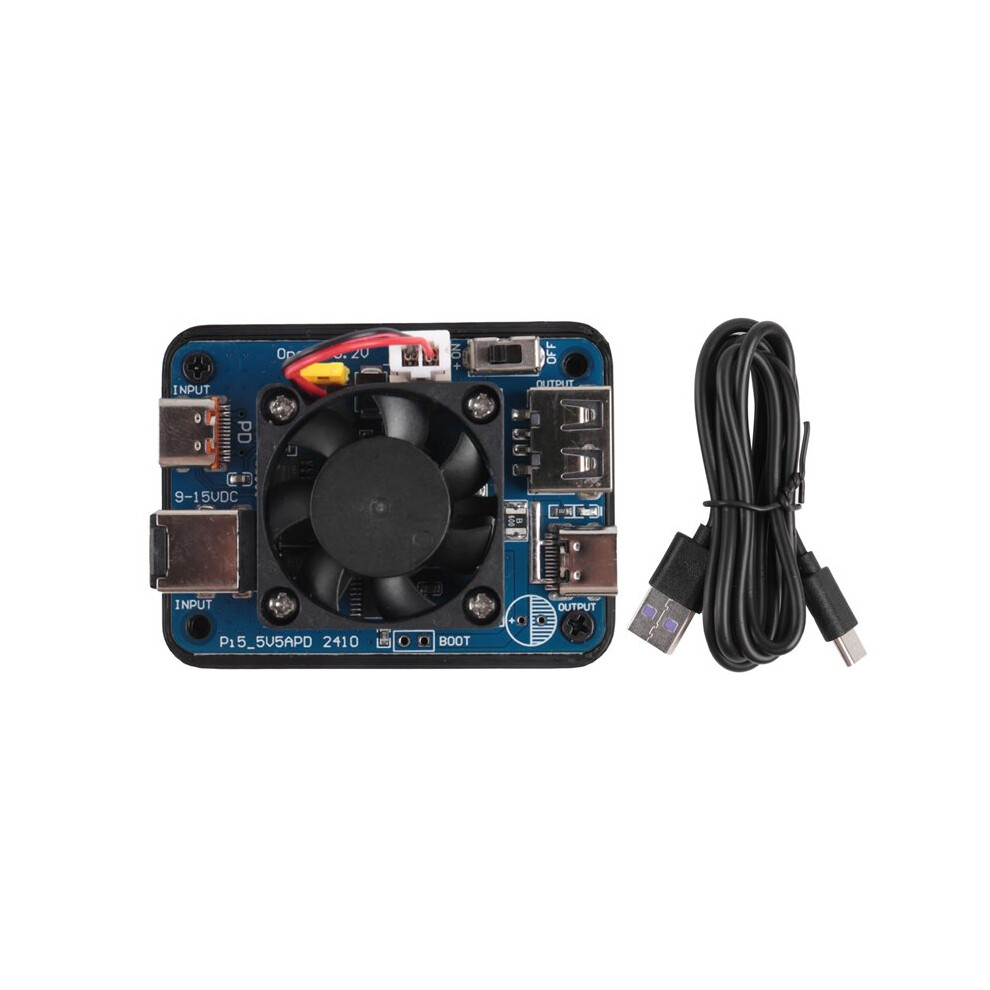 For Raspberry Pi 5 Power Pd Trigger Activation Module 5V5a 27W Pd Usb Dual Input Wide Voltage Dual Output With Cable 4712540373860