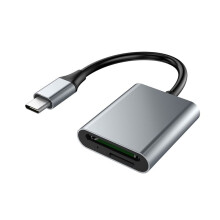 CR345 Laptop-Zubehör Typ-C 2-in-1-Kartenleser zum Gleichzeitigen Lesen Von Karten Von Mobiltelefon-SD4.0-TF-Speicher