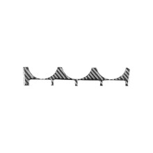Fibra de Carbono para BRZ para GR86 2022-2025 Painel de Controle de Climatização AC Capa de Acabamento de Painel Adesivo Acessórios
